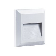 LED Φωτιστικό Για Σκάλες Τετράγωνο Λευκό 2w Θερμό Λευκό