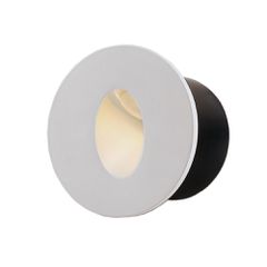 LED Φωτιστικό Για Σκάλες Λευκό Στρογγυλό 3W Θερμό Λευκό