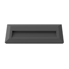 LED Φωτιστικό Για Σκάλες Rectangular Μάυρο 3W Φυσικό Λευκό