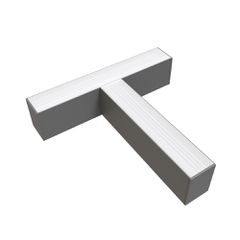 LED Σύνδεση Γραμμικού Σχήματος 12W Ασημί Φυσικό Λευκό Slim Linkable