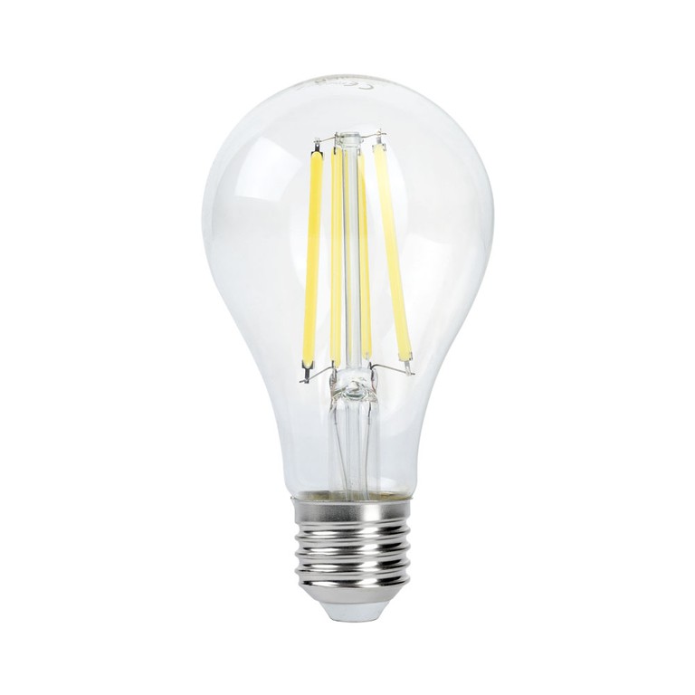Led Λάμπα E27 Α60 Filament 12Watt Ψυχρό Λευκό