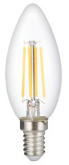 Led Κερί C35 E14 Filament 6Watt Ψυχρό Λευκό