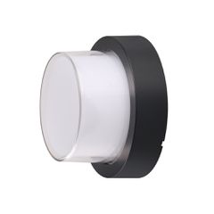 Led Επιτοίχιο Φωτιστικό Μάυρο Στρογγυλό 15W Φυσικό Λευκό