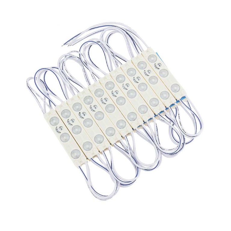 LED LENS MODULE 3 2835 160° DC12V 1W IP65 Κόκκινο