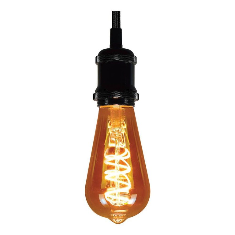 Dimmable Λάμπα Led Filament E27 ST64 4W Deco Θερμό Λευκό