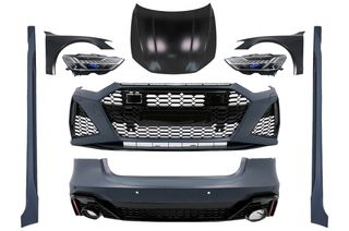 Πλήρες Κιτ Αμαξώματος Φαρδύ Κατάλληλο Για Audi A7 4G (2010-2014) Μετατροπή Σε Rs Design 2020+