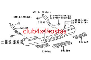 ΠΡΟΦΥΛΑΚΤΗΡΑΣ ΧΡΩΜΙΟ ΠΙΣΩ TOYOTA-VW-MITSUBISHI-NISSAN-FORD-MAZDA-ISUZU. 4X4/2X4/ΔΙΕΘΝΗΣ ΓΙΑ P/U Χ/ΚΟΤΣΑΔΟΡΟ (Α' ΠΟΙΟΤΗΤΑ ΜΕ ΦΠΑ)-thumb-1