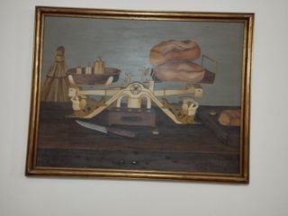 αντίκα πίνακας Ελληνίδας ζωγράφου