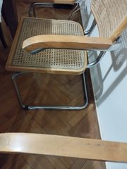 4 καρέκλες cesca ιταλικές με ψάθα