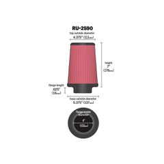Universal Clamp-On Air Filter 102mm-thumb-2