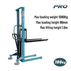 BORMANN Pro BWR5517 Περονοφόρο Χειροκίνητο Ανύψωσης 1Ton,Ύψος Ανύψωσης 1.6m, Πιρούνια 1150x550mm