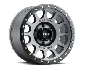 Method MR305 NV 17x8.5 / 0mm Offset / 5x5 BP / 94mm CB / Titanium - Matte Black