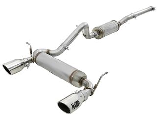 aFe Rebel Series 2.5in 409 SS Cat-Back Exhaust w/ Polished Tips 07+ Jeep Wrangle