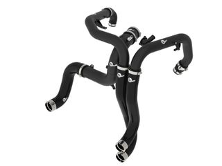 Raptor V6-3.0L BladeRunner Aluminum Hot and Cold Charge Pipe Kit - Black