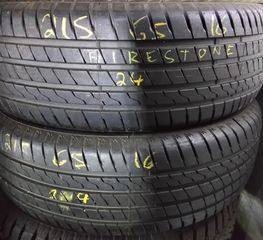 2 μεταχειρισμενα ελαστικα 215/65-16 Firestone RoadHawk. DOT 24'.