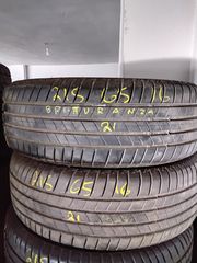 2 μεταχειρισμενα ελαστικα 215/65-16 Bridgestone Turanza T005. DOT 21'.