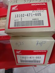 ΓΝΗΣΙΟ ΣΕΤ ΠΙΣΤΟΝΙ & ΕΛΑΤΗΡΙΑ ΡΕΚΤΙΦΙΕ 0.25mm (74.25mm) ΓΙΑ HONDA: CL250SC (MD04) XL250S XL250R (MD03) CB250RS (MC02)