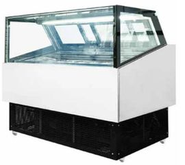 ΠΡΟΣΦΟΡΑ!!!KARAMCO RB-QC180 (20 Γεύσεων 5 Lit - 180x105x125cm - 1,48Kw/230V - LED) Επιδαπέδια Λευκή Βιτρίνα Παγωτού - Βεβιασμένης Ψύξης