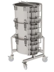 ΠΡΟΣΦΟΡΑ!!!KARAMCO ADK-8/3 (Ø62x120cm) Τροχήλατο Βαρέλι Προετοιμασίας Γύρου - 81x76,4x161,5cm