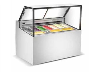 ΠΡΟΣΦΟΡΑ!!! KARAMCO DW-10 (140,8x85x130cm - 10 GN Παγωτού) Επιδαπέδια Ψυχόμενη Βιτρίνα Παγωτού -12/-21°C
