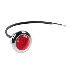 Lampa ΦΩΣ ΟΓΚΟΥ 12/24V LED ΚΟΚΚΙΝΟ ΣΤΡΟΓΓΥΛΟ 19,5mm 1ΤΕΜ.