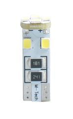 M-Tech T10 W5W 12V W2,1x9,5d LED 8xSMD3528 ΛΕΥΚΟ (ΚΑΡΦΩΤΟ CAN-BUS) 1ΤΕΜ. M-TECH