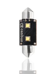 M-Tech ΛΑΜΠΑΚΙΑ ΠΛΑΦΟΝΙΕΡΑΣ C5W/C10W 12V 6W SV8,5 41mm CAN-BUS+RADIATOR LED 2xHP CREE ΛΕΥΚΟ 1ΤΕΜ. M-TECH