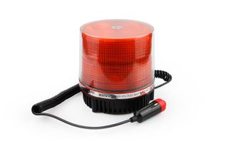Amio Amio Φάρος LED 12V 115x115mm Πορτοκαλί με Μαγνητική Βάση για Οχήματα Οδικής Βοήθειας/Έργων - 1 τεμ. (01276/AM)