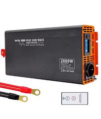 DATOUBOSS Μετατροπέας (INVERTER) ΚΑΙΝΟΥΡΓΙΟ, Καθαρού Ημιτόνου 2000W DC12V