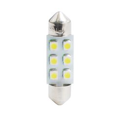 M-Tech ΛΑΜΠΑΚΙΑ ΠΛΑΦΟΝΙΕΡΑΣ C5W/C10W 12V 0,48W SV8,5 36mm LED 6xSMD3528 ΚΙΤΡΙΝΟ BLISTER 2ΤΕΜ. M-TECH