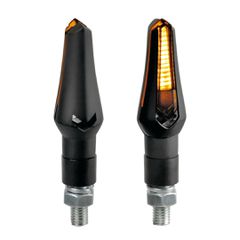 Lampa ΦΛΑΣ ΜΟΤΟ ZEPHYR ΜΑΥΡΑ 12V SMD LED 72,5x21,5mm 2ΤΕΜ.
