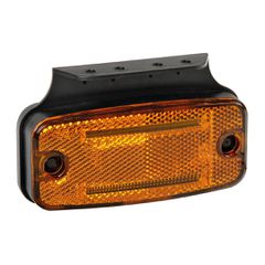 Lampa ΦΩΣ ΟΓΚΟΥ S18 2 LED ΠΟΡΤΟΚΑΛΙ 10/30V ΜΕ ΑΝΑΚΛΑΣΤΗΡΑ (114x54 mm) -1ΤΕΜ.