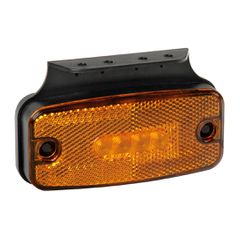 Lampa ΦΩΣ ΟΓΚΟΥ S19 4 LED ΠΟΡΤΟΚΑΛΙ 10/30V ΜΕ ΑΝΑΚΛΑΣΤΗΡΑ 114x54 mm 1ΤΕΜ.