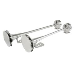 Lampa ΚΟΡΝΑ ΔΙΠΛΗ ΠΝΕΥΜΑΤΙΚΗ 118dB 24V 58+64cm ΜΕ ΒΑΣΕΙΣ ΣΤΗΡΙΞΗΣ