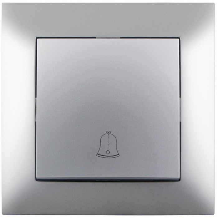 Entac Arnold Recessed doorbell switch Silver