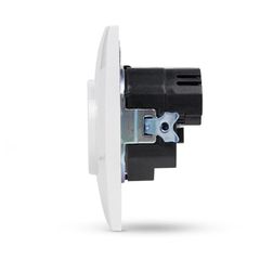 Entac Arnold Recessed wall socket earthed + 2 USB 2.1A (total) White-thumb-1