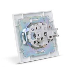 Entac Arnold Recessed wall socket earthed White-thumb-1