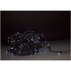 Entac Χριστουγεννιάτικα Λαμπάκια IP44 50 LED Ψυχρό 5m με τηλεχειριστήριο (3xAA Δεν περιλαμβ.)