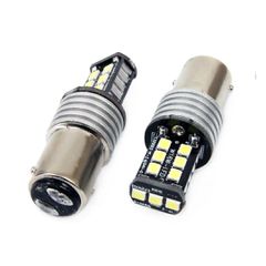 Amio Λαμπάκια LED P21/5W 1157 Amio 12/24V CANBUS με 800lm και 15 SMD 2835. Ισχυρό φως για στάση & φρένα. Σετ 2 τεμαχίων. Αγόρασε τώρα!