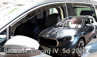 Heko ΑΝΕΜΟΘΡΑΥΣΤΕΣ ΓΙΑ SKODA ENYAQ 5D 2020+ ΣΕΤ ΑΥΤΟΚΙΝΗΤΟΥ ΑΠΟ ΕΥΚΑΜΠΤΟ ΦΙΜΕ ΠΛΑΣΤΙΚΟ HEKO - 4 ΤΕΜ.