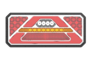 Amio Amio - ΦΑΝΑΡΙ ΠΙΣΙΝΟ ΔΕΞΙ RCL-02-R 10-30V LED 236x104x40mm ΜΕ ΚΑΛΩΔΙΟ 1ΤΕΜ (02365/AM)