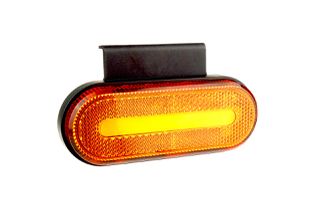 Amio Amio - ΦΩΣ ΟΓΚΟΥ ΦΟΡΤΗΓΟΥ LED ΠΟΡΤΟΚΑΛΙ ΟΒΑΛ 10-30V 124x49x22mm ΑΔΙΑΒΡΟΧΟ OM-01-O 1ΤΕΜ. (02374/AM)