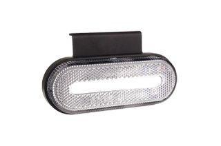 Amio Amio - ΦΩΣ ΟΓΚΟΥ ΦΟΡΤΗΓΟΥ LED ΛΕΥΚΟ ΟΒΑΛ 10-30V 124x49x22mm ΑΔΙΑΒΡΟΧΟ OM-01-W 1ΤΕΜ. (02375/AM)