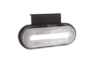Amio Amio - ΦΩΣ ΟΓΚΟΥ ΦΟΡΤΗΓΟΥ LED ΛΕΥΚΟ ΟΒΑΛ 10-30V 124x49x22mm ΑΔΙΑΒΡΟΧΟ OM-01-W 1ΤΕΜ. (02375/AM)