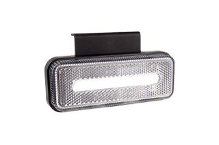 Amio Amio - ΦΩΣ ΟΓΚΟΥ ΦΟΡΤΗΓΟΥ LED ΛΕΥΚΟ 10-30V 124x49x22mm ΑΔΙΑΒΡΟΧΟ OM-02-W 1ΤΕΜ. (02377/AM)