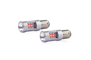 Amio Amio - PR21/5W 12/24V 1,3/1,7W 6.000k LED 24xSMD3030 CAN-BUS ΚΟΚΚΙΝΟ 18x56mm 2ΤΕΜ. (02579/AM)