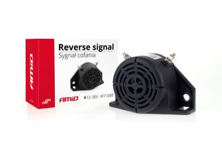 Amio Amio - Σειρήνα Όπισθεν Βομβητής Bipper 110dB 12-36V για Δυνατή Ηχητική Προειδοποίηση Κίνησης σε Αυτοκίνητα Φορτηγά και Μηχανήματα - 1 Τεμ. (01730/AM)