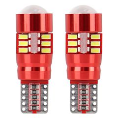 Amio Amio – LED CANBUS T10 W5W 12V W2.1x9.5d 5600K 27xSMD 3014HP Καρφωτό Λευκό για Φώτα Θέσης & Εσωτερικού Αυτοκινήτου – 2 Τεμ. (01446/AM)