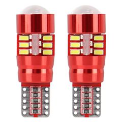Amio Amio – LED CANBUS T10 W5W 12V W2.1x9.5d 5600K 27xSMD 3014HP Καρφωτό Λευκό για Φώτα Θέσης & Εσωτερικού Αυτοκινήτου – 2 Τεμ. (01446/AM)