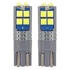 Amio Amio - T10 W5W 12V W2,1x9,5d ΛΕΥΚΟ 10SMDx3030 (ΚΑΡΦΩΤΟ - CAN-BUS) 2ΤΕΜ. (02447/AM)